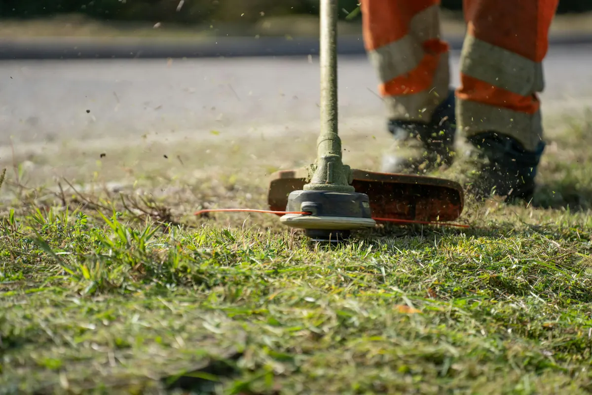 Landscaping work on a residential property in Brampton, ON